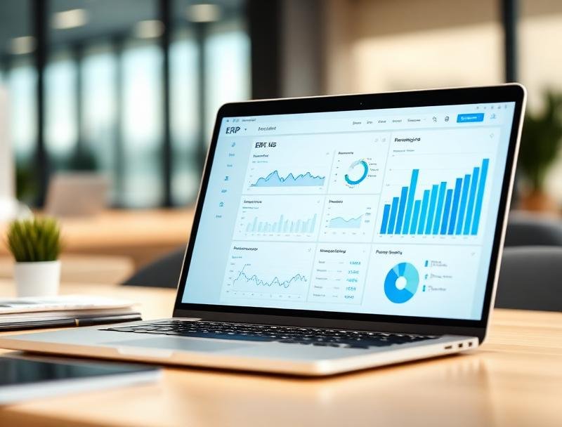 Dashboard do sistema DN4 em notebook